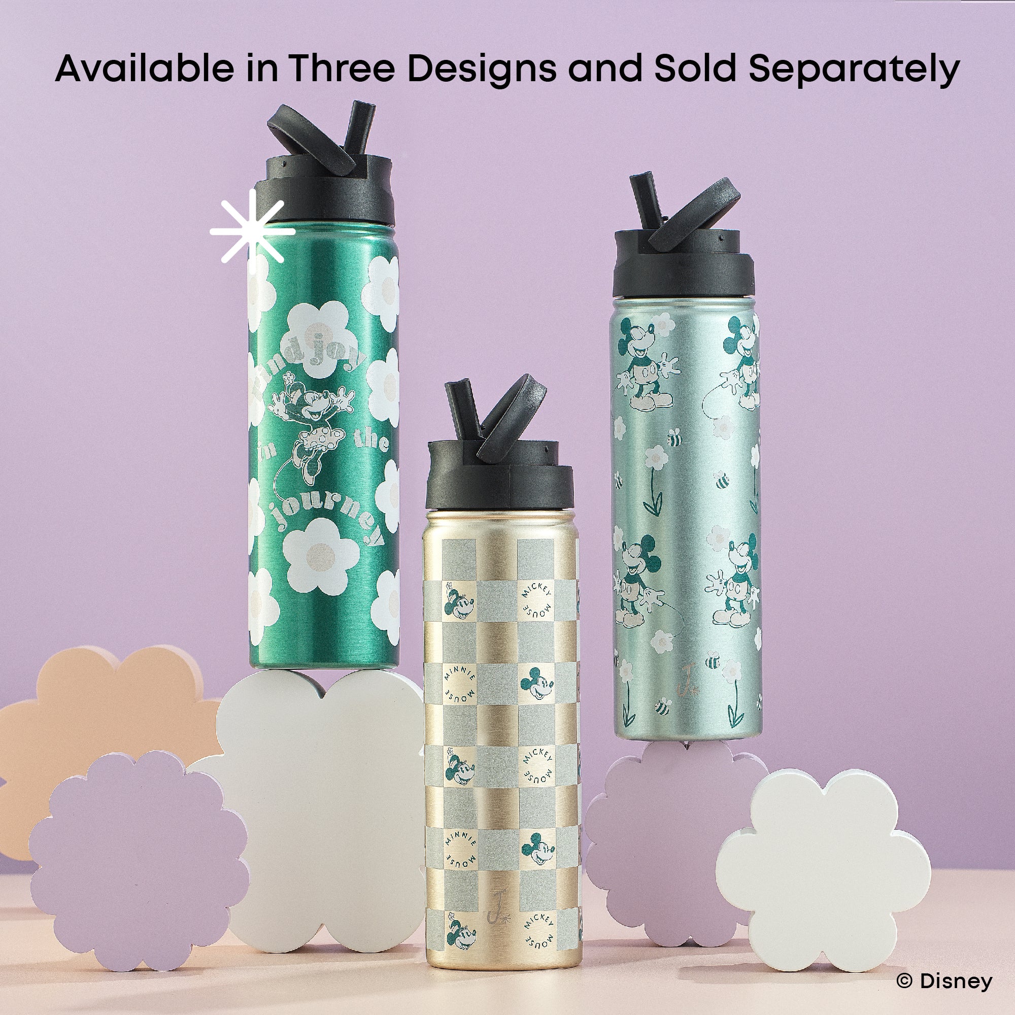 joyjolt-disney-retro-vintage-mickey-minnie-stainless-steel-water-bottle-22-oz image 6