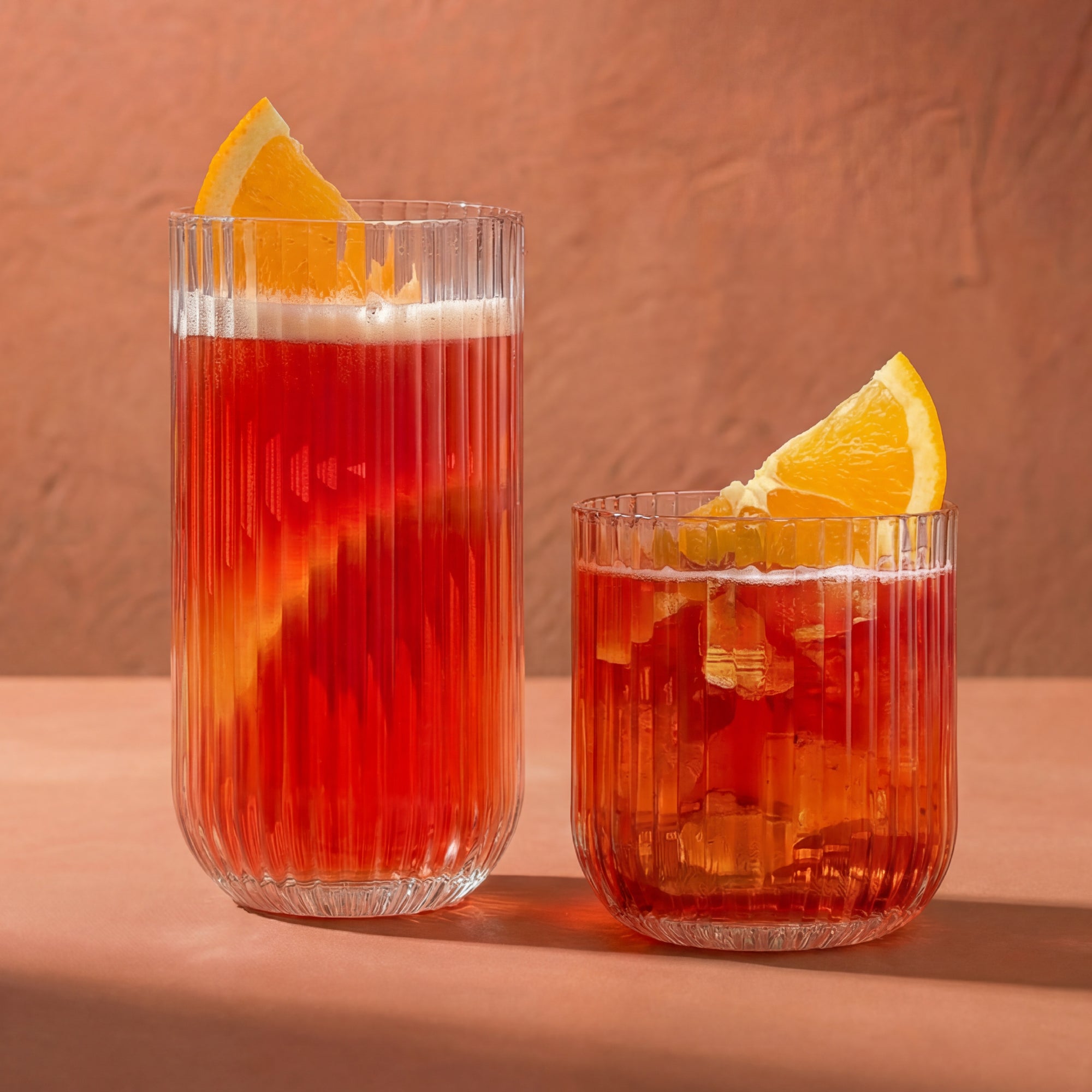joyjolt-lotus-ribbed-drinking-glasses-set-of-8 image 2