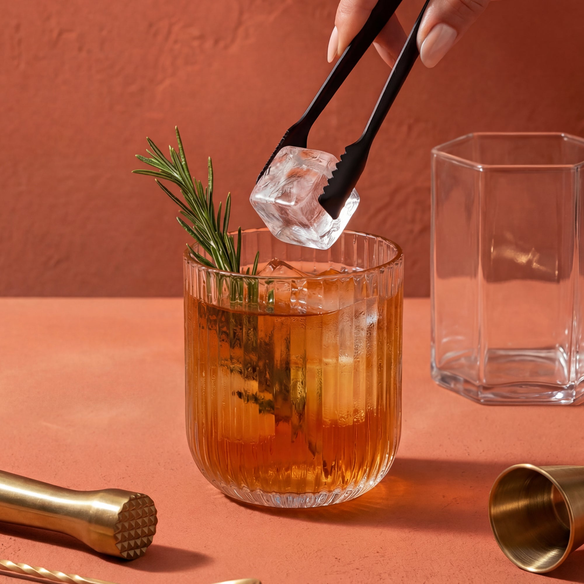 joyjolt-lotus-ribbed-drinking-glasses-set-of-8 image 4