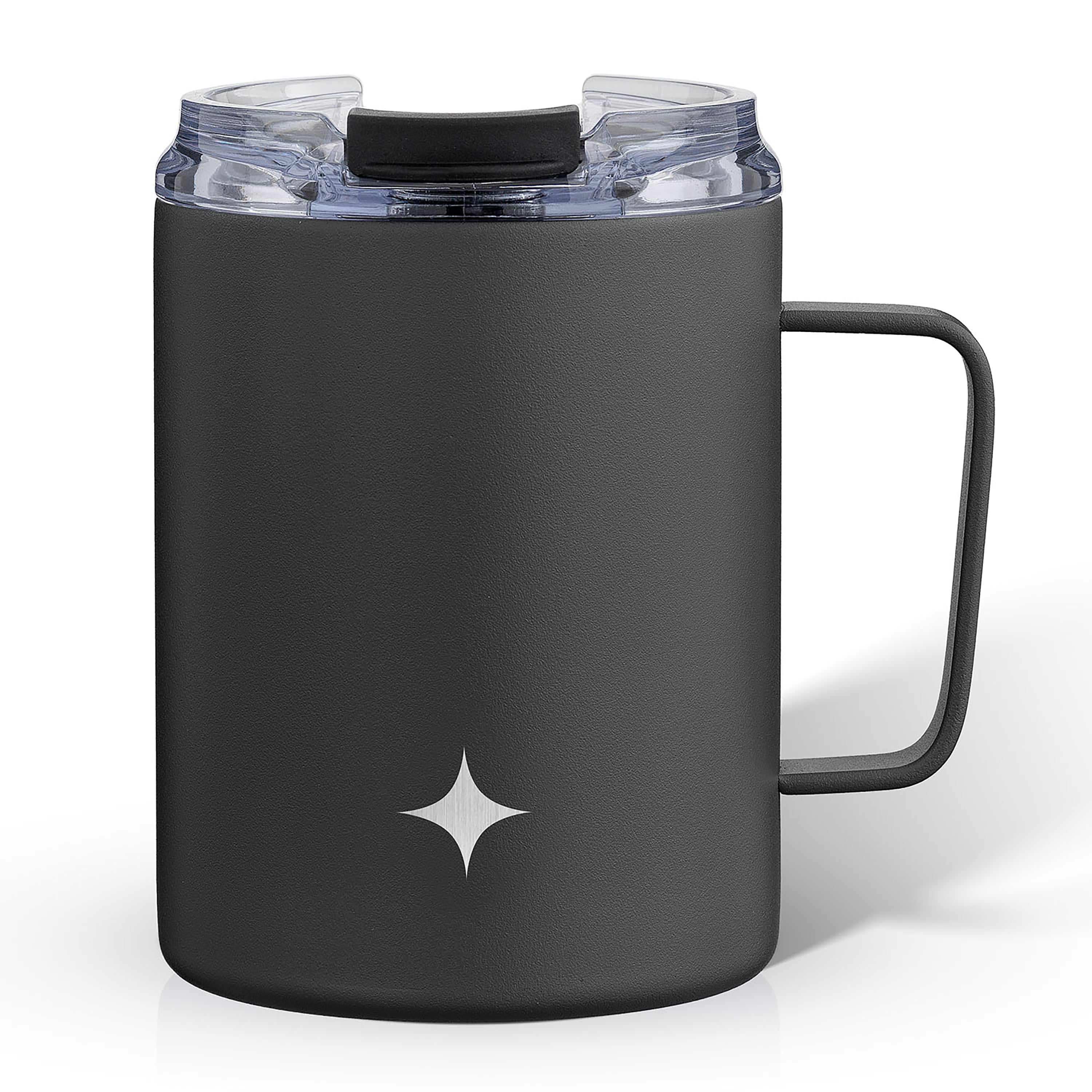 JoyJolt Insulated Travel Tumbler with Handle and Secure Lid – 12 oz